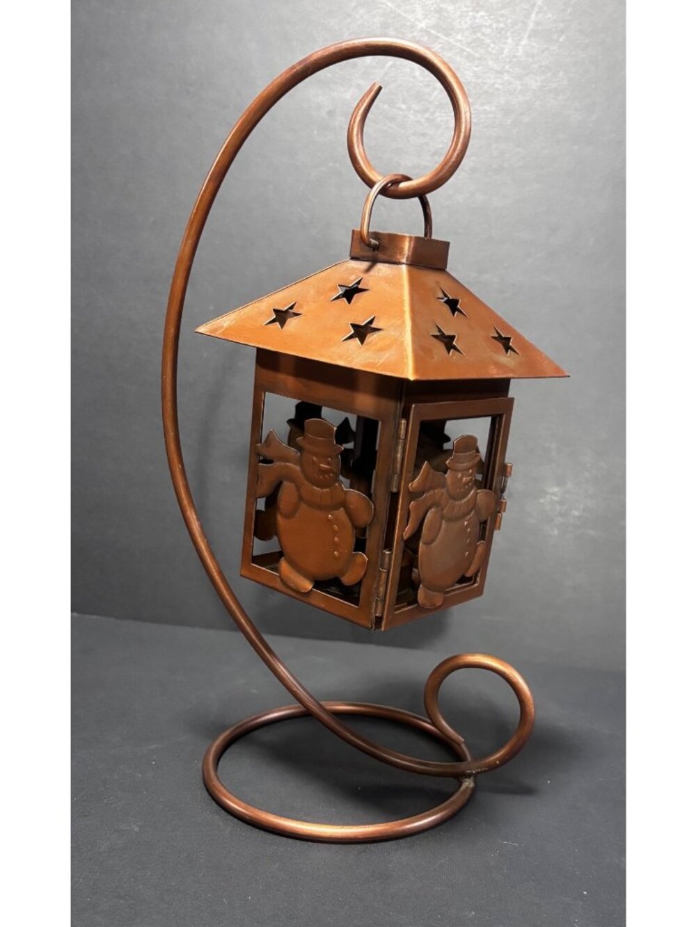 Coynes And Company Snowman Hanging Tealight Candle Holder Lantern Vintage 00